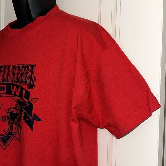 Vintage Ole Miss Little Rebel Bowl red cotton/polyester short sleeve T-shirt - Picture 4 of 8